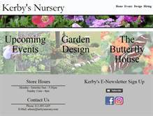 Tablet Screenshot of kerbysnursery.com